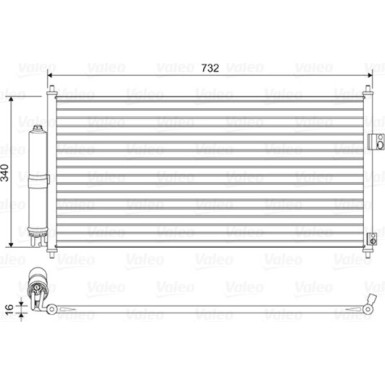 VALEO Klimaanlagenkühler 814032