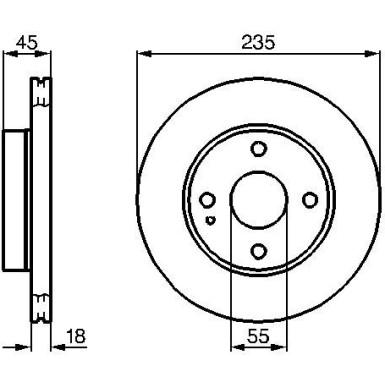 Bremsscheibe VA | MAZDA 121,323,MX-5 89 | 0 986 478 241