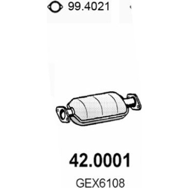 Katalysator | ROVER 100 89 | 42.0001