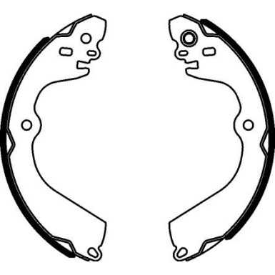 91078400 Bremsbackensatz 91078400 Bremsbackensatz