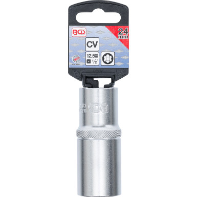BGS Steckschlüssel-Einsatz Super Lock, tief | Antrieb Innenvierkant 12,5 mm (1/2"""") | SW 24 mm | 9361