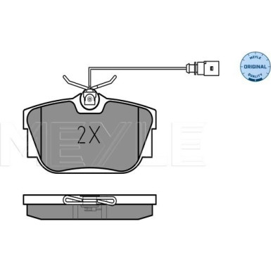 Bremsbelagsatz Vw T. Sharan/Galaxy 00-/T4 97- 2 Sensoren | 025 234 4616/W