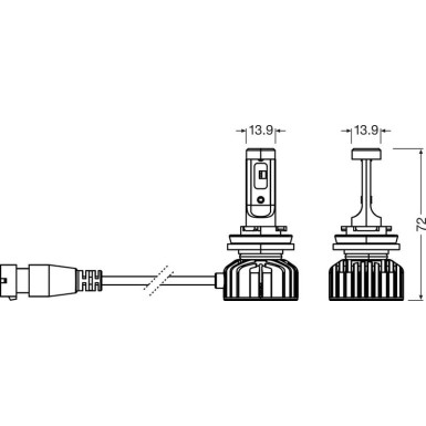 OSRAM NIGHT BREAKER LED SMART H16 | zugelassene LED-Nebelscheinwerferlampen