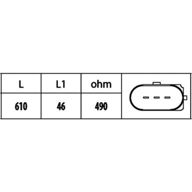 HELLA Impulsgeber, Kurbelwelle 6PU 009 146-541