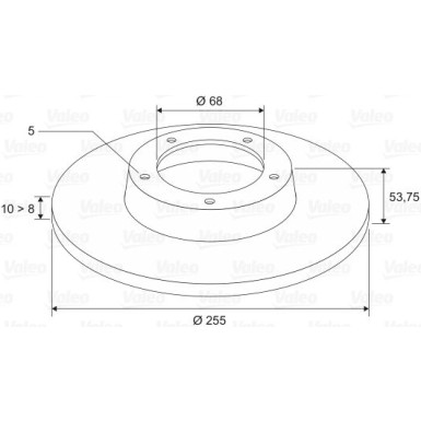 VALEO Bremsscheibe 197124