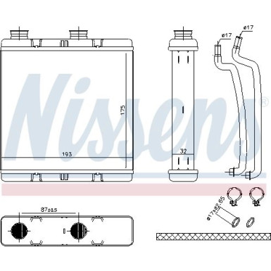 Heizkühler PKW Honda Civic VIII LHD 05 FIRST FIT 707173 Heizkühler PKW Honda Civic VIII LHD 05 FIRST FIT 707173