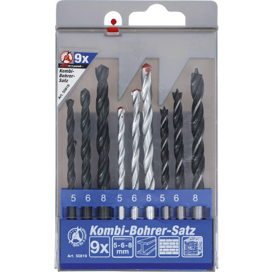 BGS Kombi-Bohrer-Satz 5 - 8 mm 9-tlg BGS Do it yourself 50819