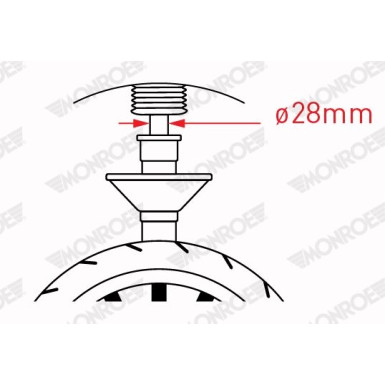 VAN-MAGNUM Stoßdämpfer Ø28mm | CITROEN,FIAT,PEUGEOT Boxer 06 | V4513