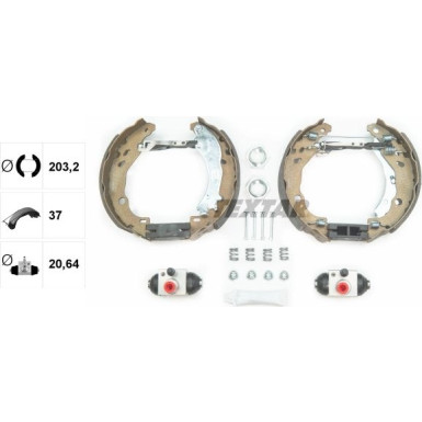 Satz Bremsbacken Citroen C2/C3 05 Shoe Kit Pro 84061602
