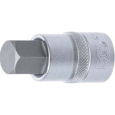 BGS Bit-Einsatz | Antrieb Innenvierkant 12,5 mm (1/2"""") | Innensechskant 17 mm | 5184-H17