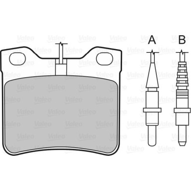 VALEO Bremsbeläge 598063