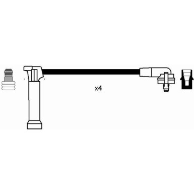 NGK | Zündleitungssatz 0642