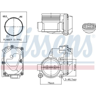 NISSENS Drosselklappenstutzen 955060 FIRST FIT