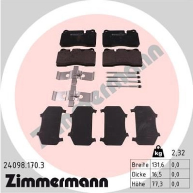 ZIMMERMANN Bremsbeläge