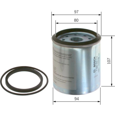 Kraftstofffilter | JEEP Cherokee | F 026 402 114