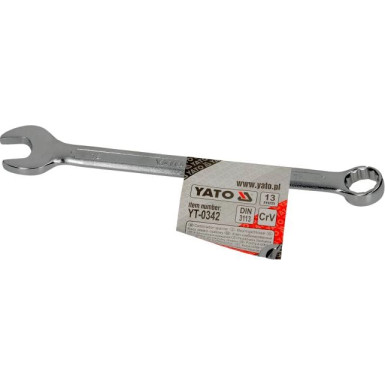 YT-0342 Maulringschlüssel 13mm Polierte K÷Pfe