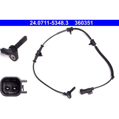 ATE ABS Sensor | 24.0711-5348.3