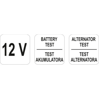 YT-83101 Batterietester Pkw Spannungspräfer 12V