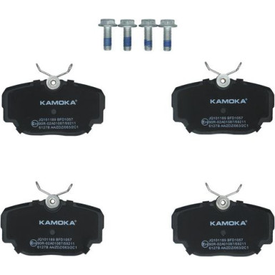 KAMOKA Bremsbelagsatz, Scheibenbremse