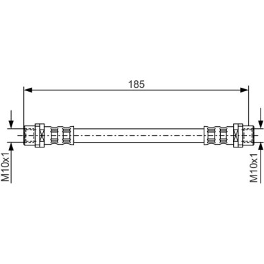 Bremsschlauch HA | AUDI 80,A4 Quattro 91 | 1987476458