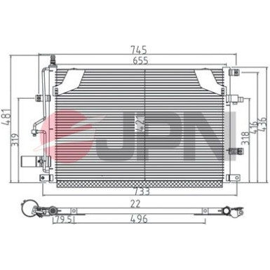 JPN Kondensator, Klimaanlage | 60C9146-JPN