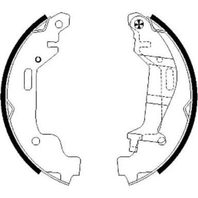 91058000 Bremsbackensatz 91058000 Bremsbackensatz