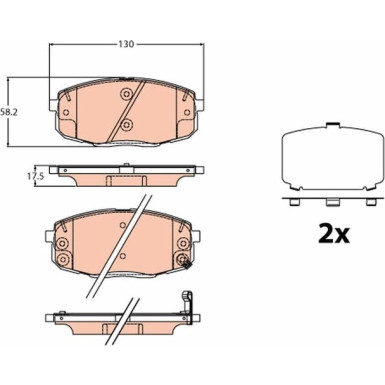 Bremsklötze | HYUNDAI | GDB2192