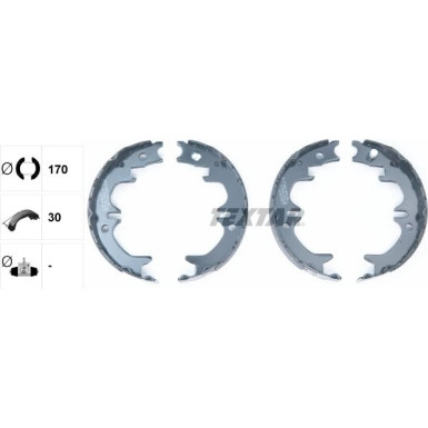 91059400 Bremsbackensatz, Feststellbremse