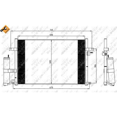 Kondensator, Klimaanlage EASY FIT 35573