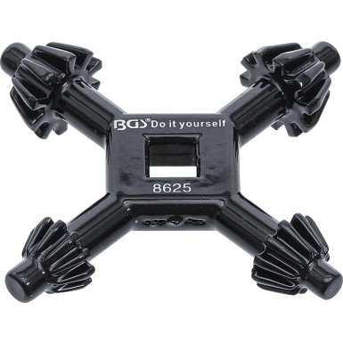 BGS Bohrfutter-Kreuzschlüssel universal Ø 4 / 5,5 / 6 / 7 mm BGS Do it yourself 8625