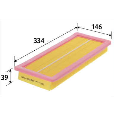 VALEO Luftfilter | 585567