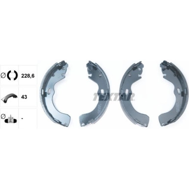 91055500 Bremsbackensatz 91055500 Bremsbackensatz