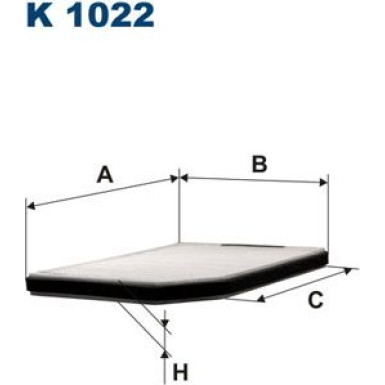 FILTRON Filter, Innenraumluft K 1022