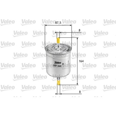 VALEO Kraftstofffilter | 587040