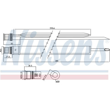 Trockner PKW MERCEDES C-Klasse W 204 07- C 180 FIRST FIT 95465