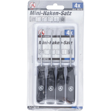 BGS Mini-Haken-Satz 4-tlg BGS Do it yourself 8016
