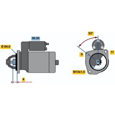 Starter | DACIA,NISSAN,RENAULT | 0 986 017 840 Starter | DACIA,NISSAN,RENAULT | 0 986 017 840