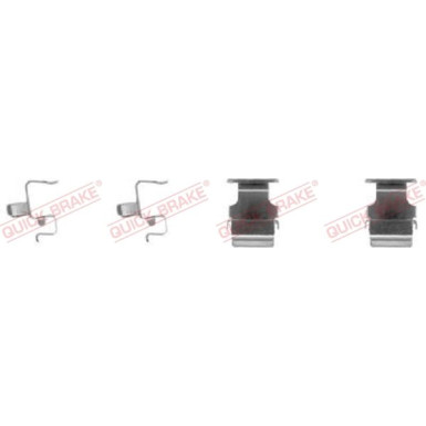 391-1673 Montagesatz f.Bremsklötze | MITSUBISHI, CITROEN, PEUGEOT | 109-1673