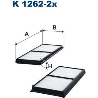 FILTRON Filter, Innenraumluft K 1262-2x