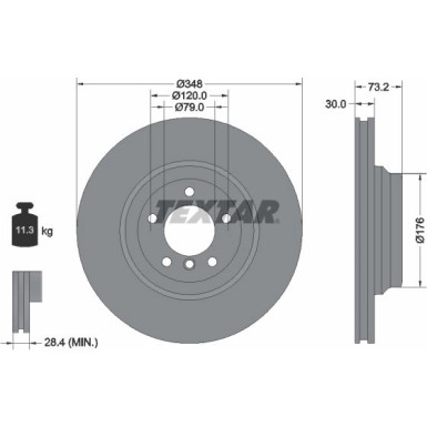 Bremsscheibe Bmw S. E90-93 05 | 92155303