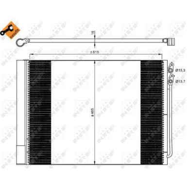 Kondensator, Klimaanlage EASY FIT 350033