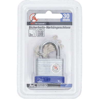 BGS Sicherheits-Vorhängeschloss 30 mm BGS Do it yourself 85030