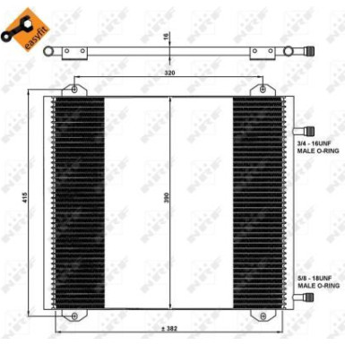 Kondensator, Klimaanlage EASY FIT 35785