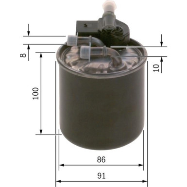 Kraftstofffilter | MERCEDES A,B-Klasse | F 026 402 843