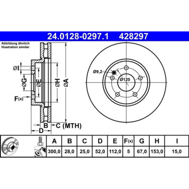 Bremsscheibe | 24.0128-0297.1