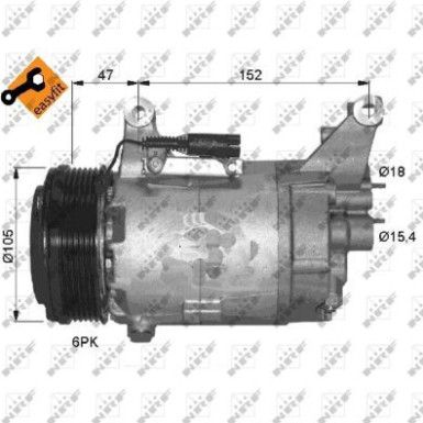 Kompressor, Klimaanlage EASY FIT 32409