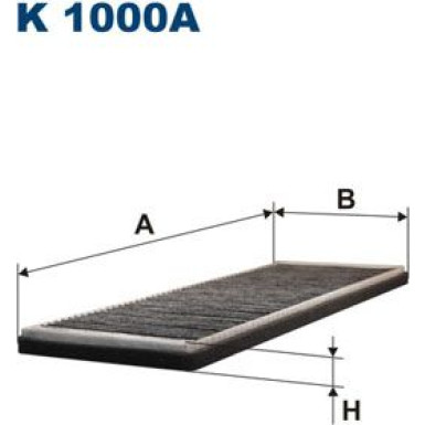 FILTRON Filter, Innenraumluft | K 1000A