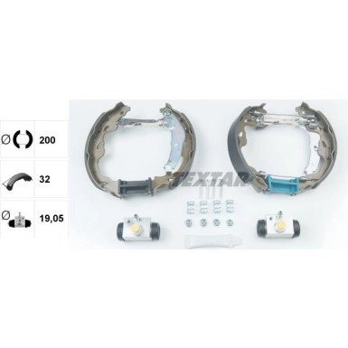 Satz Bremsbacken Toyota Yaris 99-05 Shoe Kit Pro 84064500