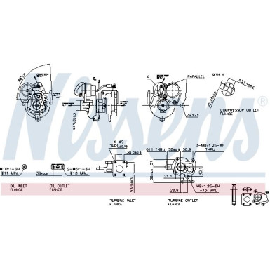 Nissens Turbo | HYUNDAI Elantra,KIA 99 | 93060 Nissens Turbo | HYUNDAI Elantra,KIA 99 | 93060