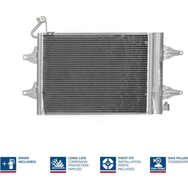 Kondensator PKW SKODA Fabia 99-14 FIRST FIT 94628
